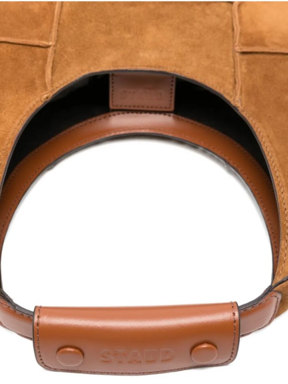 Brand New STAUD Moon Tote Bag – Brown Suede - Picture 4 of 6